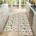 thumbnail image 4 of Kitchen Rugs Sets Of 2,White Christmas Gnome Pattern Anti Fatigue Kitchen Mat Rugs Non Slip Washable,Decorative Kitchen Floor Mats for Kitchen,Sink,Laundry,17"X47", 4 of 5