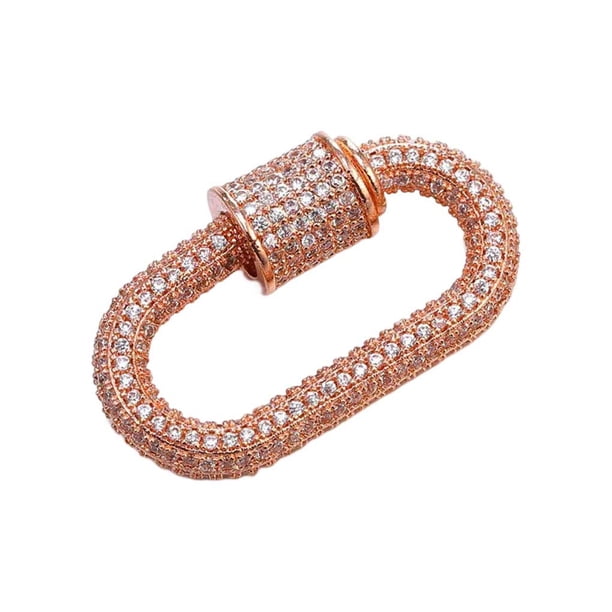 Broche de diamantes de imitación Advancent para mujer Oro rosa