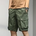 thumbnail image 2 of OSOLU Men's Cozy Style Shorts Comfortable Summer Wear Solid Color Stylish Design Everyday Cargo Pants Trousers Active Athletic Casual Bottoms, 2 of 4