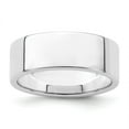 thumbnail image 1 of Solid 925 Sterling Silver 7mm Flat Plain Classic Wedding Band Ring Size 6, 1 of 3