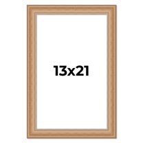 13x21 Frame Charleston Honey Brown Solid Wood Picture Frame Width 1.75 Inches | Interior Depth 0.5