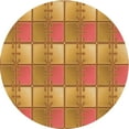 thumbnail image 1 of Ahgly Company Tapis d'Intérieur Lavables en Machine, Ronds de Pamplemousse de Transition, Ronds de 7 Pi, 1 of 7