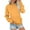 Orange, variant on Women's Solid Color Crewneck Sweatshirt, Casual Long Sleeve Pullover Top with Front Pockets, Comfortable No Hood Streetwear for Daily Wear, Home and Outdoor Activities Blackish Green L