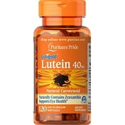 Lutein 40 Mg With Zeaxanthin Softgels, 120 Count