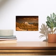 thumbnail image 2 of Badlands National Park, South Dakota, Stormy Sky Birch Wood Wall Sign (6x9 Rustic Home Decor, Ready to Hang Art), 2 of 5