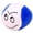 Blue, variant on Emoji Face Soft Bean Bags for Beginners and Adults, Durable PU Leather Hand Exercise Squeeze Balls for Stress Relief, Outdoor Toss Games & Coordination Training