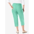 thumbnail image 2 of Woman Within Plus Size Stretch Denim Five-Pocket Capri Jeans, 2 of 6