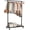 Black, variant on Clothes Rack with Lockable Wheels, Simple Clothing Garment Rack with Storage Shelves, Hanging Racks for Clothes with Single Rods for Laundry Room, Balcony, Bedroom, Bathroom, Black