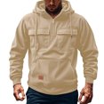 thumbnail image 1 of pstuiky Camisas suaves de manga larga para hombre, Suéter informal de moda para hombre, color liso, con capucha y manga larga top de hombre m, 1 of 7