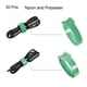 thumbnail image 3 of Uxcell 8 Pulgadas Verde Gancho y Bucle Envolturas de Cuerda Correa Ajustable Corbatas de Cable Reutilizables Paquete de 30, 3 of 5