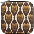 thumbnail image 2 of Coolnut Leather Jewelry Box Retro Heart Design Portable Mini Jewelry Storage Bag for Travel, Small Ring Case Earrings Organizer Necklaces Box for Women Girls Women Gifts, 2 of 7