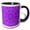 Black/White, variant on 3drose, Abstract Hypnotic Dynamic Circular Triangle Mosaic Background, 15oz Two-tone Blue Mug