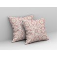 thumbnail image 2 of Love and Liberty Indoor/Outdoor Fabric Pillow with Zip in Pink White 16x16, 2 of 5