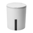thumbnail image 2 of Viflosae Trash Can Garbage Bin Garbage Bin Countertop Wastebasket Push Button Multipurpose 15.7x12.5x13cm Small Recycle Bin for Bedside Tables Desktop, 2 of 9