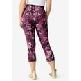 thumbnail image 2 of Roaman's Women's Plus Size Petite Plus Size Essential Stretch Capri Legging, 2 of 6