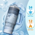 thumbnail image 4 of 30oz Holiday Tumbler with Christmas Tree Design Stainless Steel Insulated Cup with Straw Lid Gifts for Women Men, 4 of 5