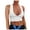 White, variant on Aayomet Tops For Women Crop Tops for Women Deep V Neck Back Cutout Sleeveless Plunge Racerback Tank Cropped Top,Black S
