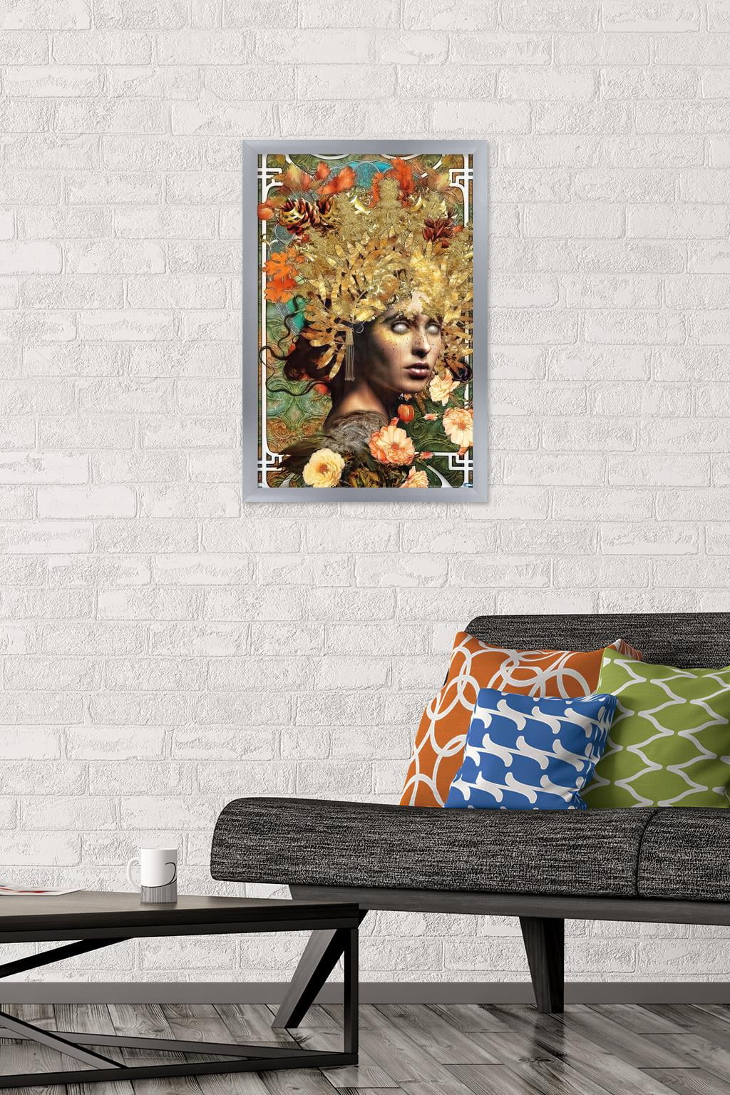 Jena DellaGrottaglia: Cosmic Zodiac - Virgo Wall Poster, 14.725" x 22.375" Framed