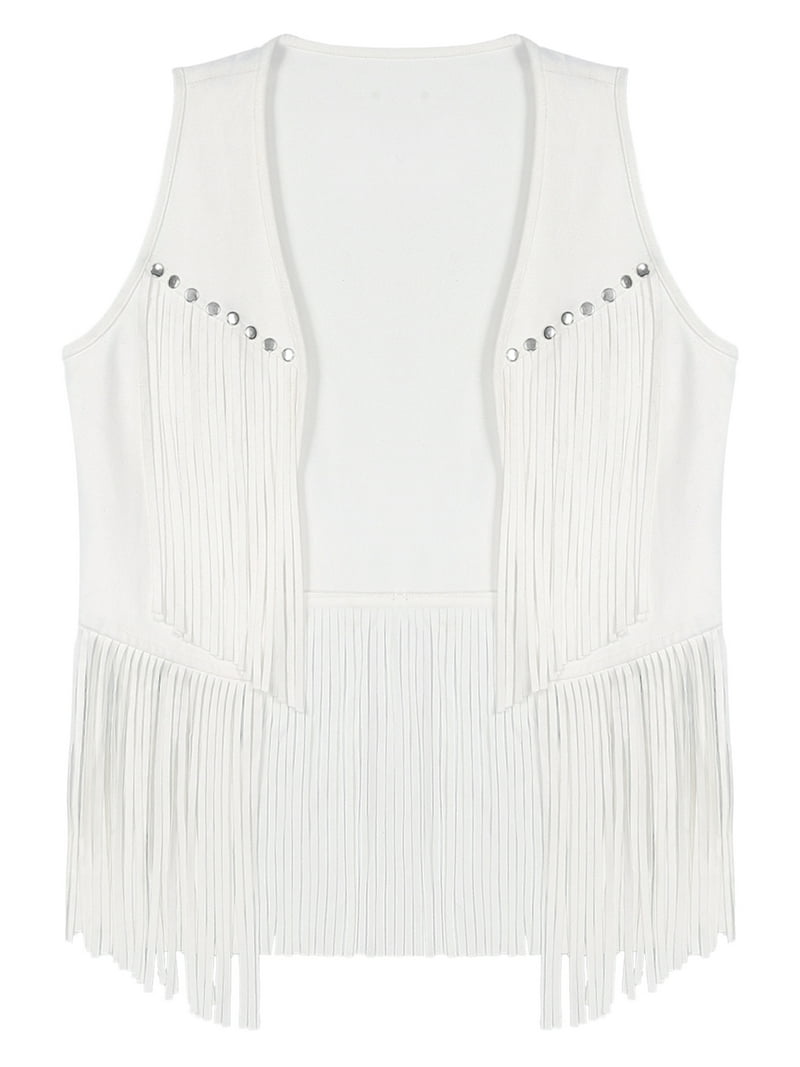 laubeblanc Fringe tweed vest ホワイト Fringe tweed vest – L'AUBE BLANC