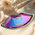 thumbnail image 4 of Stainless Lip Shaped Tray, 9.5X4.3inch Decorative Vanity Tray, Metal Jewelry Organizer, Cosmetic Storage Tray, Vanity Dresser Dish, Jewelry Display Holder, Multi Purpose Decor Tray, 4 of 5