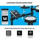 thumbnail image 4 of Alesis Drums Command Mesh SE Kit - Batería eléctrica con silenciosos pads de malla de doble zona, conectividad USB MIDI y más de 600 sonidos de batería electrónica y acústica, 4 of 5