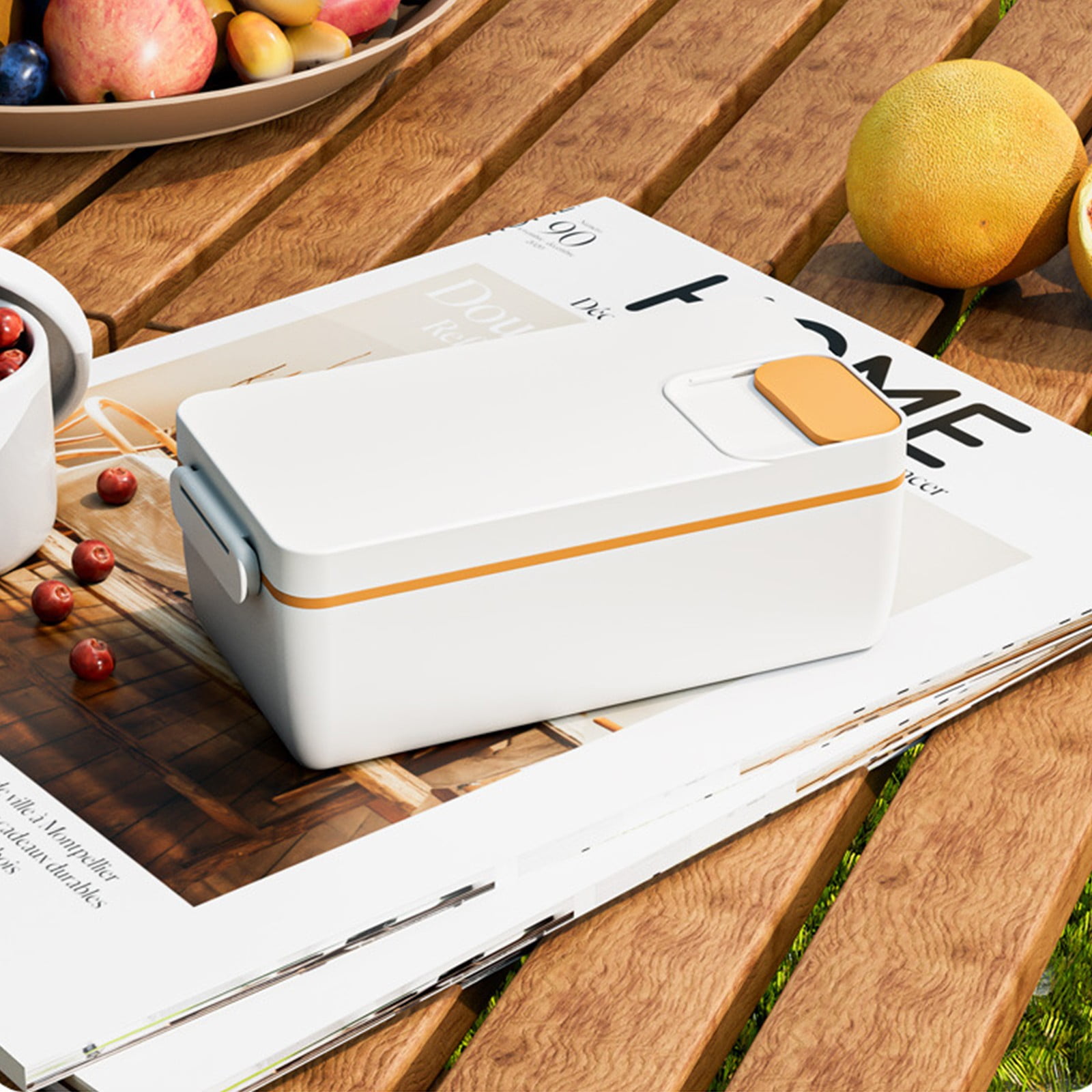 Bento Boxes, Charging Hot Rice Box Bento Box Stainless Steel Detachable Inner Container Outdoor Camping Insulated Lunch Box