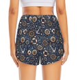 thumbnail image 2 of Lsque Nautical Printed Women's Running Shorts with Liner Pockets,Elastic Quick Dry Workout Athletic Gym Yoga Shorts,Womens High Waist Shorts-Medium, 2 of 9
