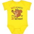 thumbnail image 3 of Inktastic 1st Birthday Squirrel Let's Go Nuts Party Theme Boys or Girls Baby Bodysuit, 3 of 5