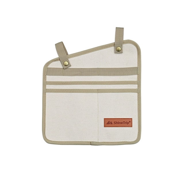 Shine Trip Silla de camping Reposabrazos Bolsa de almacenamiento Lona Organizador de silla plegable ShineTrip Bolsillo lateral