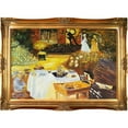 thumbnail image 2 of La Pastiche  Claude Monet The Luncheon Hand Painted Framed Canvas Art, 2 of 5