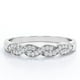thumbnail image 1 of JeenMata Alianza de Boda con Diseño Infinito de Canal Pavé de Corte Redondo de 0,25 Quilates en Baño de Oro Blanco de 18 K sobre Plata, 1 of 5