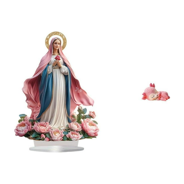 Escultura de escena de en acrílico 2D, adorno de mesa, estatua de ciervo durmiente de resina, adorno de mesa Feng Shui, superficie lisa,