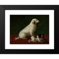thumbnail image 2 of Zofia Szymanowska-Lenartowicz 24x19 Black Modern Framed Museum Art Print Titled - Two Dogs, Miskon and Medorek (1850s), 2 of 5