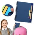 thumbnail image 2 of Spiral Notebooks,Lined Journal Notebook With Pen Holder & Colorful Sticky Tabs,Small Pocket Notebook For Business,Writing and Note Taking,Notepad With Divider Tabs,4 Colors(5.7X4.56")(Blue), 2 of 9