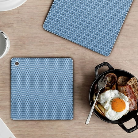 

Silicone Insulation Pad Heat Resistant Pot Holders Multipurpose Non-Slip Hot Pads for Kitchen Honeycomb Pad Household Insulated Pan And Practical Kitchen Items For The Home