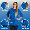 thumbnail image 4 of Women's Warm Up Medical Scrub Jacket (True Royal, 5X-Large), 4 of 7