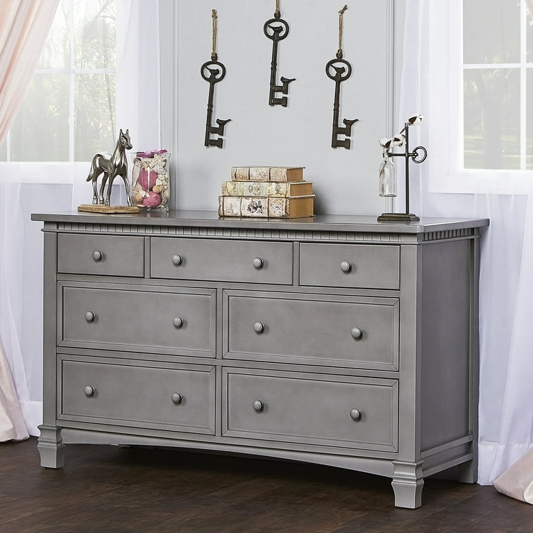 Evolur Cheyenne and Santa Fe Double Dresser Storm Grey