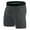 Dark Gray, variant on Migroa Breathable Stretch Cotton Mens Soft Underwear Boxer Briefs Anti Chafing Design Body Shaping Support Athletic Comfort Black L