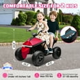 thumbnail image 5 of Kids ATV 4 Wheeler 24V, Ride on Toys Electric Car for Ages 3+ Toddlers Boys Girls with Remote Control, LED Headlights, Bluetooth, Music Player, Pink, 5 of 9