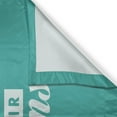 thumbnail image 3 of Ambesonne Wording Kitchen Curtains, Hipster Advice, 55"x39", Teal White, 3 of 3