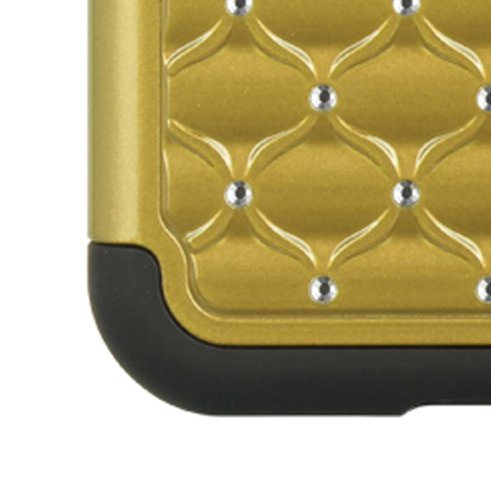 iPhone 6 / 6S Elegant Shining Diamond Ultra Thin Skin Case For Apple iPhone 6 / 6S With Drop Resistant, Shockproof Silicone Exterior (Gold/Black)