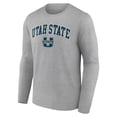 thumbnail image 2 of Men's Gray Utah State Aggies Campus Long Sleeve T-Shirt, 2 of 3