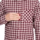 thumbnail image 4 of Trespass - Camisa Sailfoot Cuadro de Algodón para Hombre (Rojo, Blanco), 4 of 6