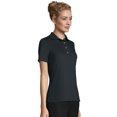 thumbnail image 2 of Hanes X-Temp Women's Performance Polo Shirt Navy M, 2 of 3