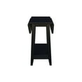thumbnail image 4 of International Concepts Solid Wood Square Drop Leaf Side Table in Black, 4 of 6