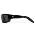 thumbnail image 2 of Panhead Wind Blocking Padded Foam Light Sensitivity Sunglasses, 100% UVA + UVB Protection, Glossy Black Frame/Extra Dark Lenses, 2 of 5