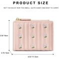 thumbnail image 2 of Women Wallet, Cute Wallet with Flower Pattern and ID Window Zipper Pocket Bifold Wallet for Travel, Shopping, Gift Giving and Daily Use, 2 of 7