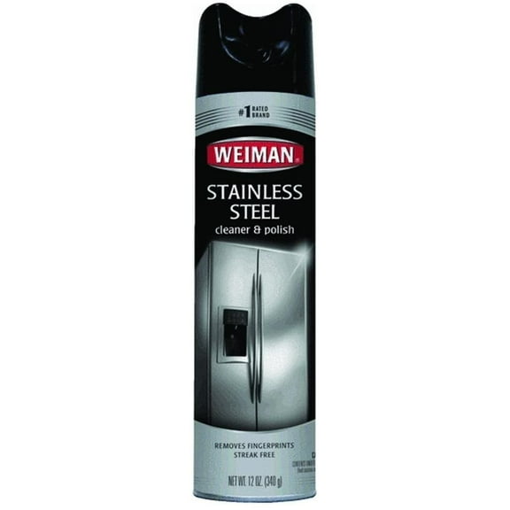 Weiman Stainless Steel Cleaner and Polish - Liquid Polish - 6 Pack, 12 oz Each