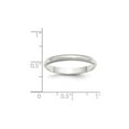 thumbnail image 4 of Gem & Harmony Ladies 3.00mm Milgrain Wedding Band Ring in 14K White Gold for Women, 4 of 5