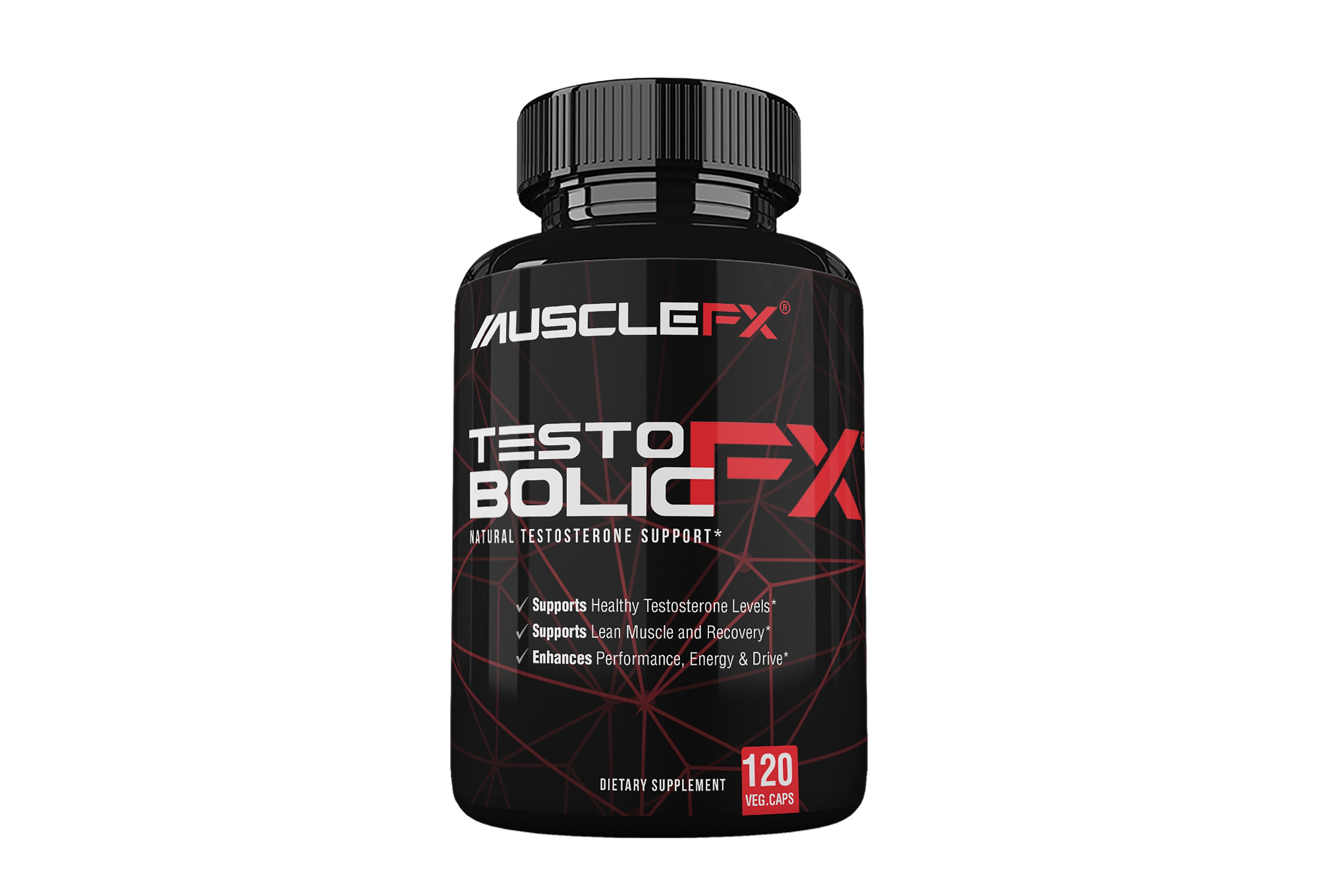 Muscle FX Testobolic FX 120 Vegetarian Capsules Lean Muscle Mass Testosterone Supplement Men